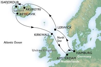 Cruise - northern europe - Germany,United Kingdom,Iceland,Netherlands