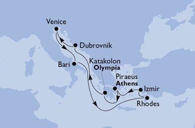Cruise - mediterranean - Italy,Greece,Turkey,Croatia