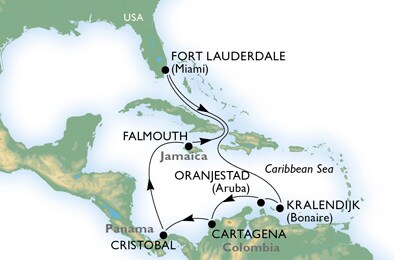 Cruise - caribbean - United States,Bonaire,Aruba,Colombia,Panama,Jamaica