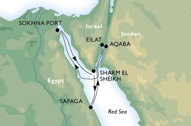 Cruise - red sea - Egypt,Israel,Jordan