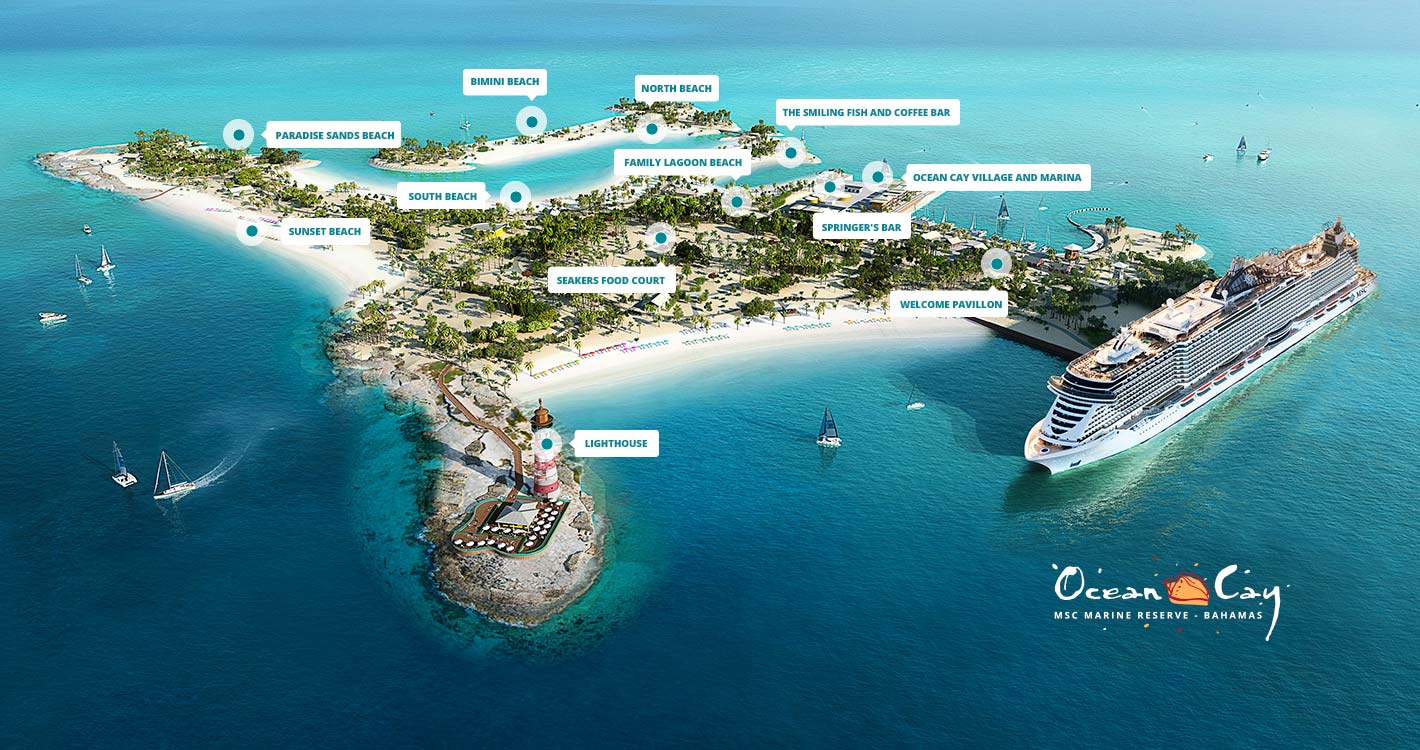 what cruise ships go to ocean cay