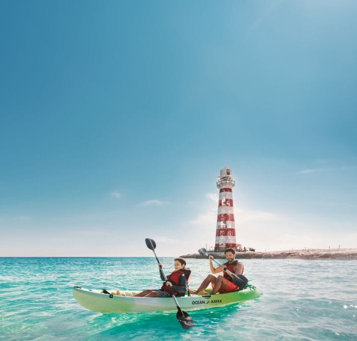 A father and his son on a shore excursion on board MSC Cruises