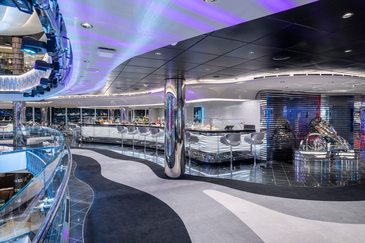 Champagne and Wine Bar featuring sleek design and inviting seating areas | MSC Cruises