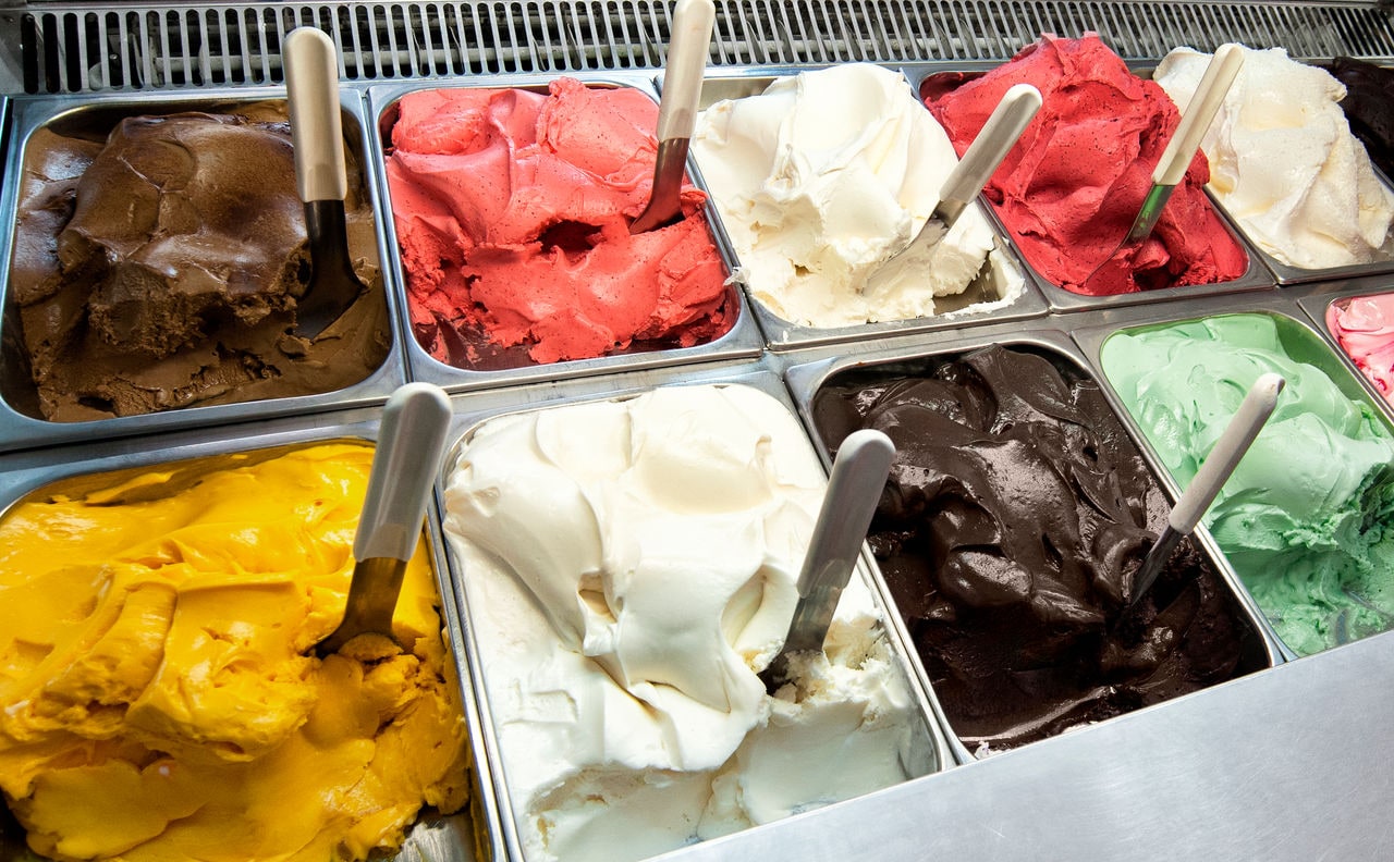 Close-up of assorted ice cream flavors | MSC Cruises