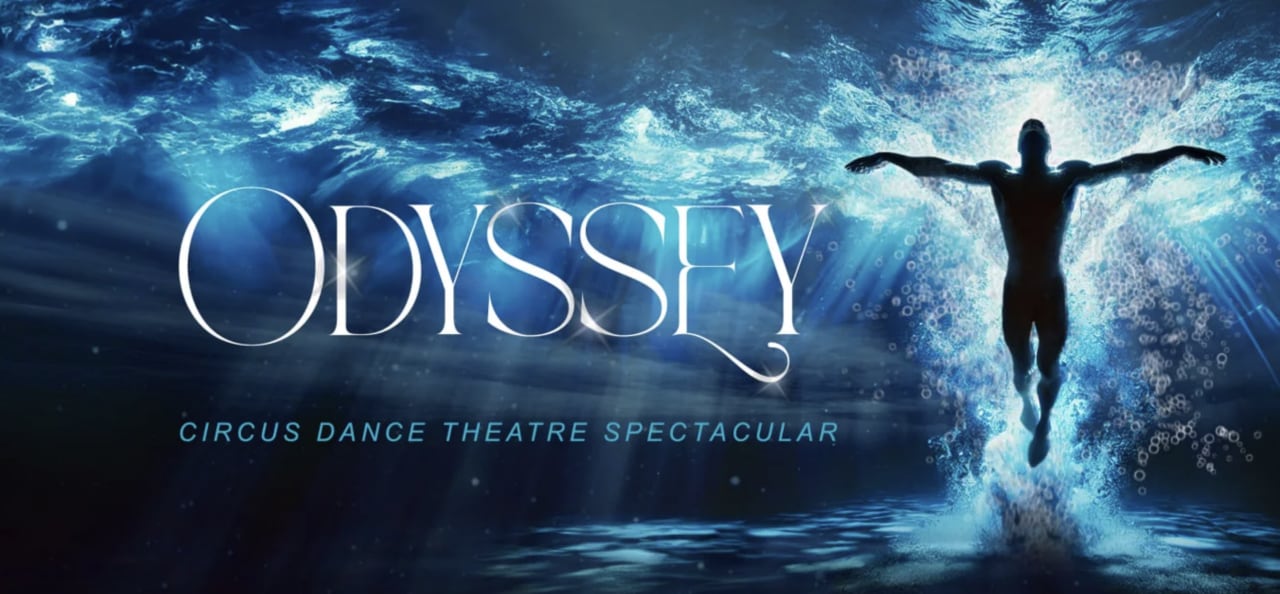 A silhouette stands before blue light and the word Odyssey | MSC Cruises