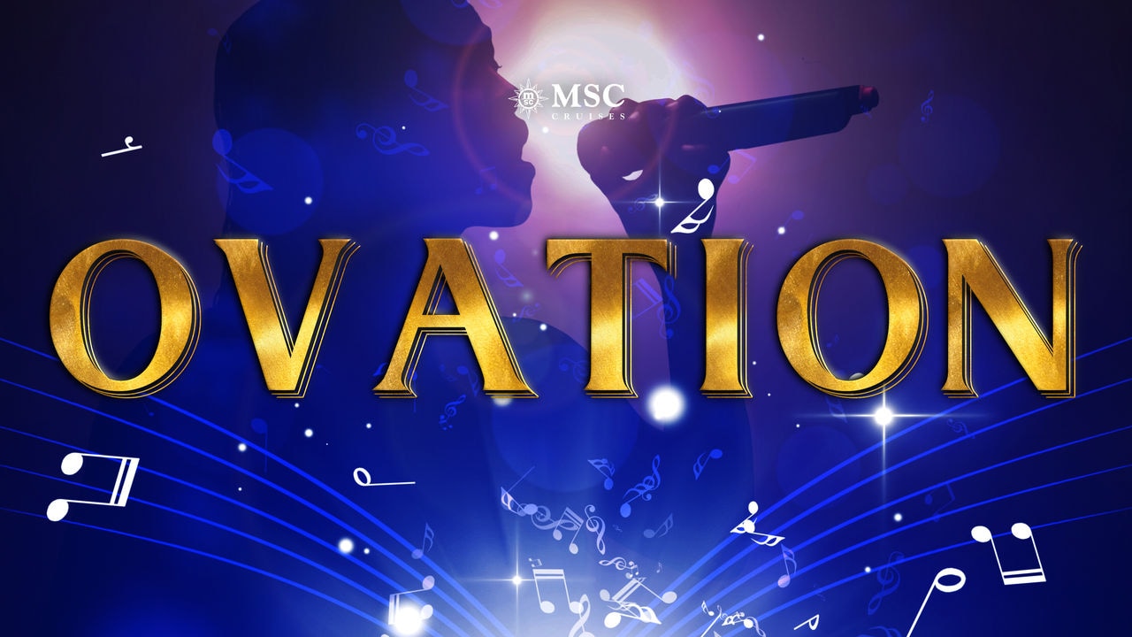 Experience the inspiring Ovation surrounded by vibrant stage lights and cosmic energy | MSC Cruises