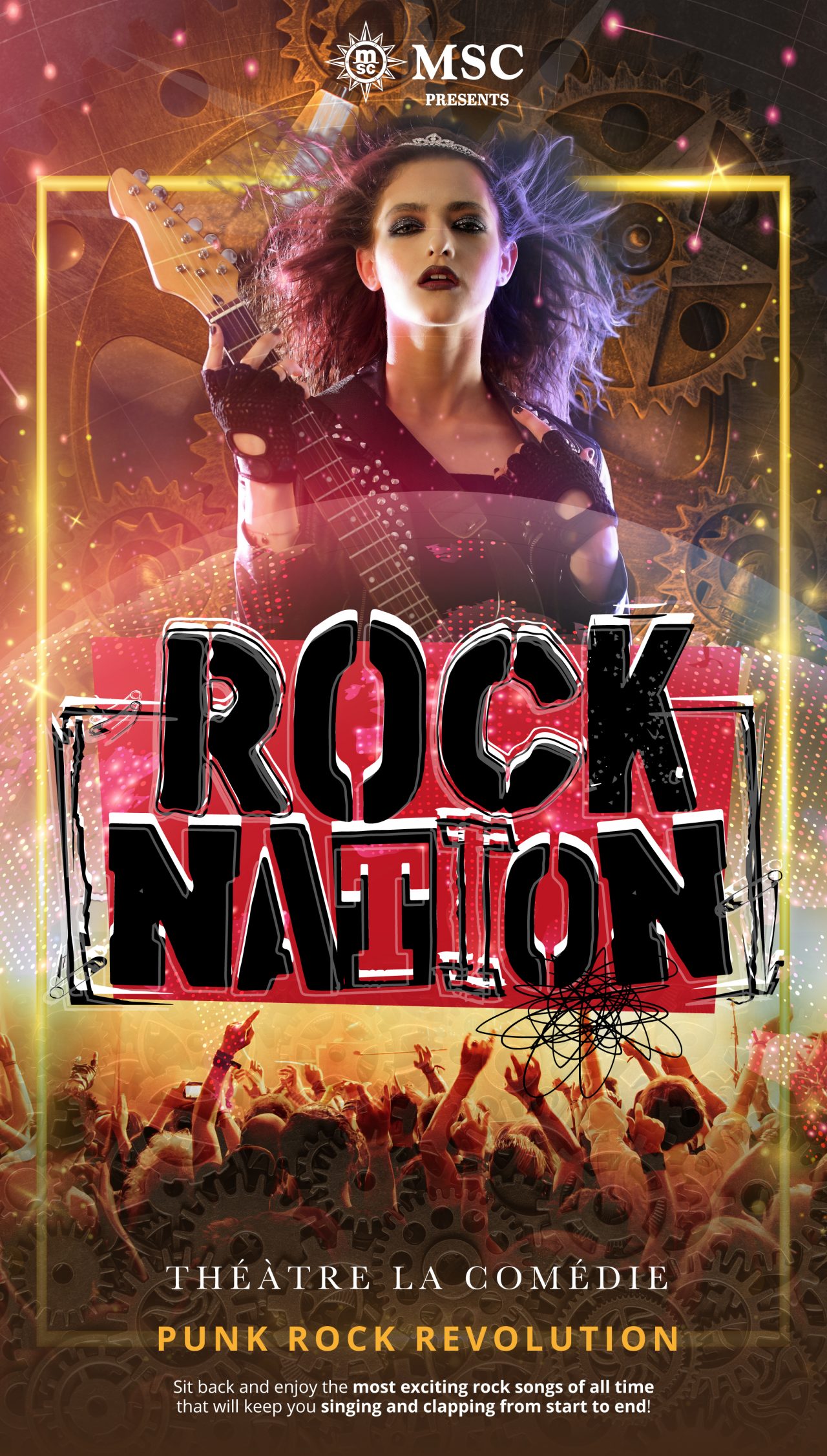 Rock performance ignites vibrant energy and stage lights on MSC Cruises | MSC Cruises
