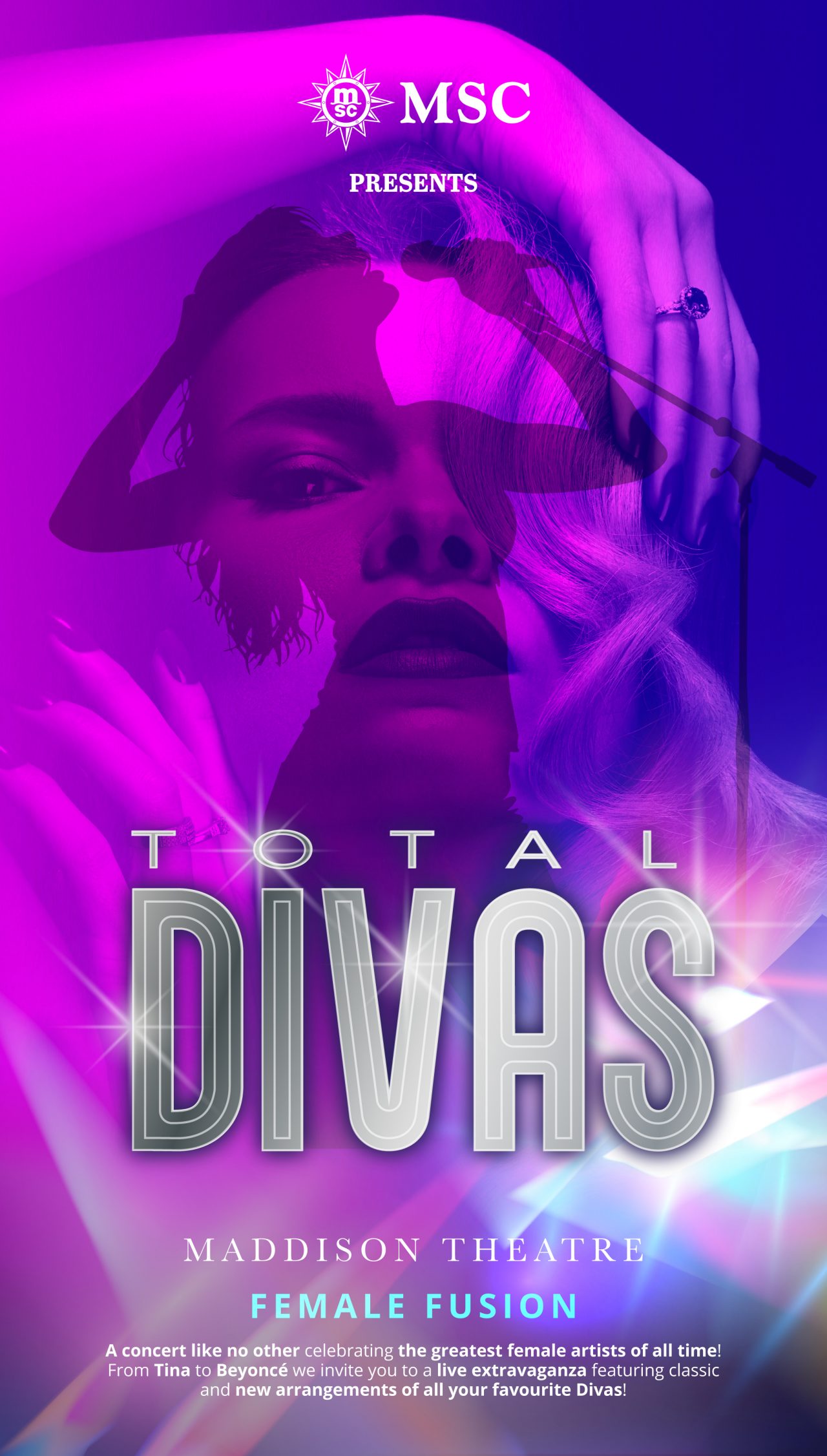 Vivid lighting and artistic expression evoke entertainment and inspiration onboard | MSC Cruises