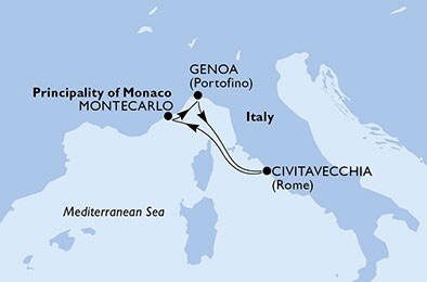 Italy, Monaco