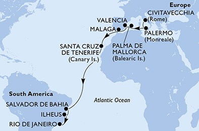 Italy, Spain, Brazil