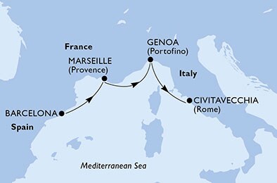 Spain, France, Italy
