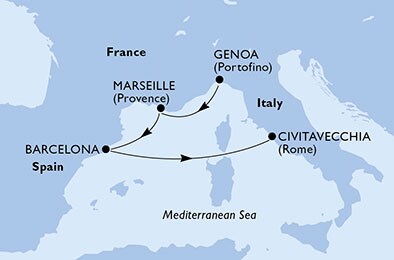 Italy, France, Spain