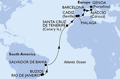 Brazil, Spain, France, Italy