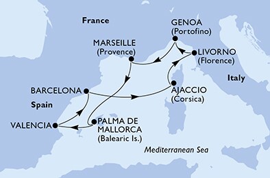 Italy, France, Spain